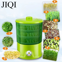 JIQI Machine à germer les haricots électriques : croissance automatique des semis et ...